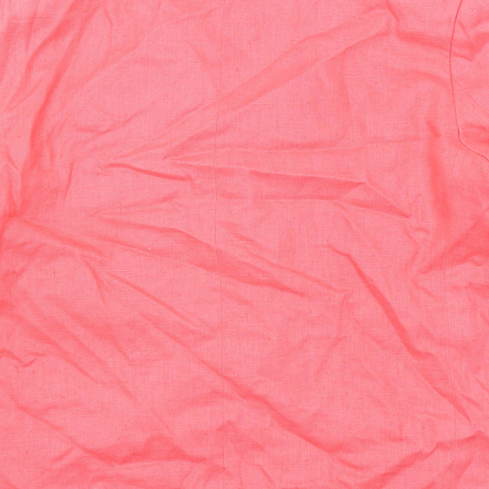Eddie Bauer Womens Pink Jacket Blazer Size L Button