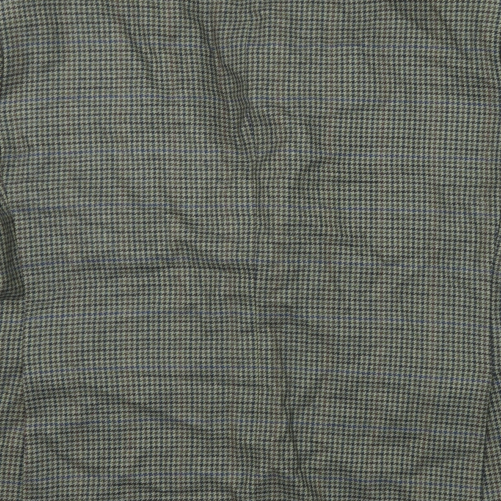 Marks and Spencer Mens Multicoloured Geometric Wool Jacket Suit Jacket Size 46 Regular