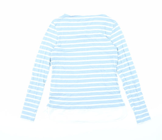 Womens UK Size XS TOM TAILOR Blue Basic T-Shirt