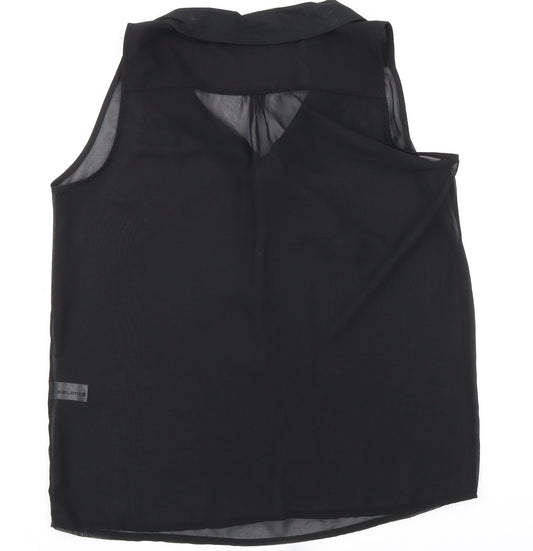Womens UK Size 10 Select Black Basic Blouse