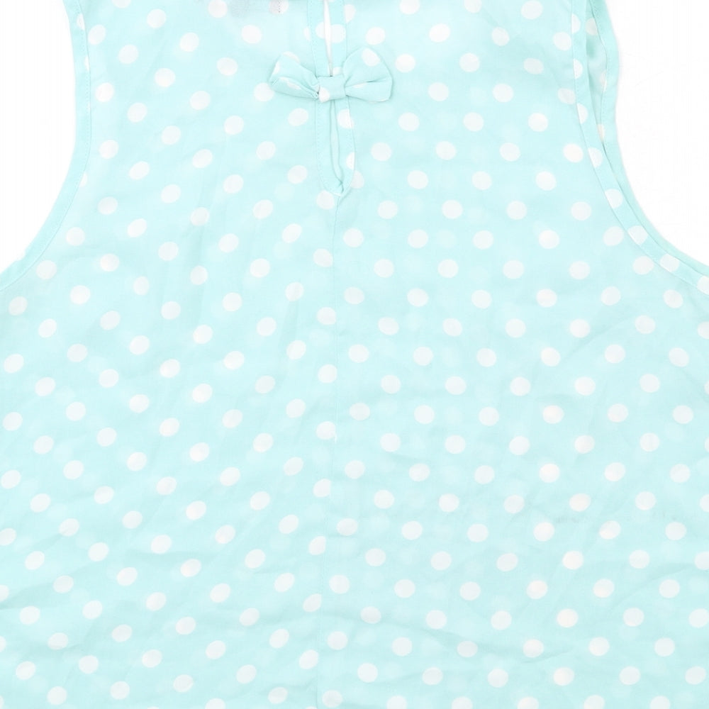 Womens UK Size 12 New Look Green Basic Tank