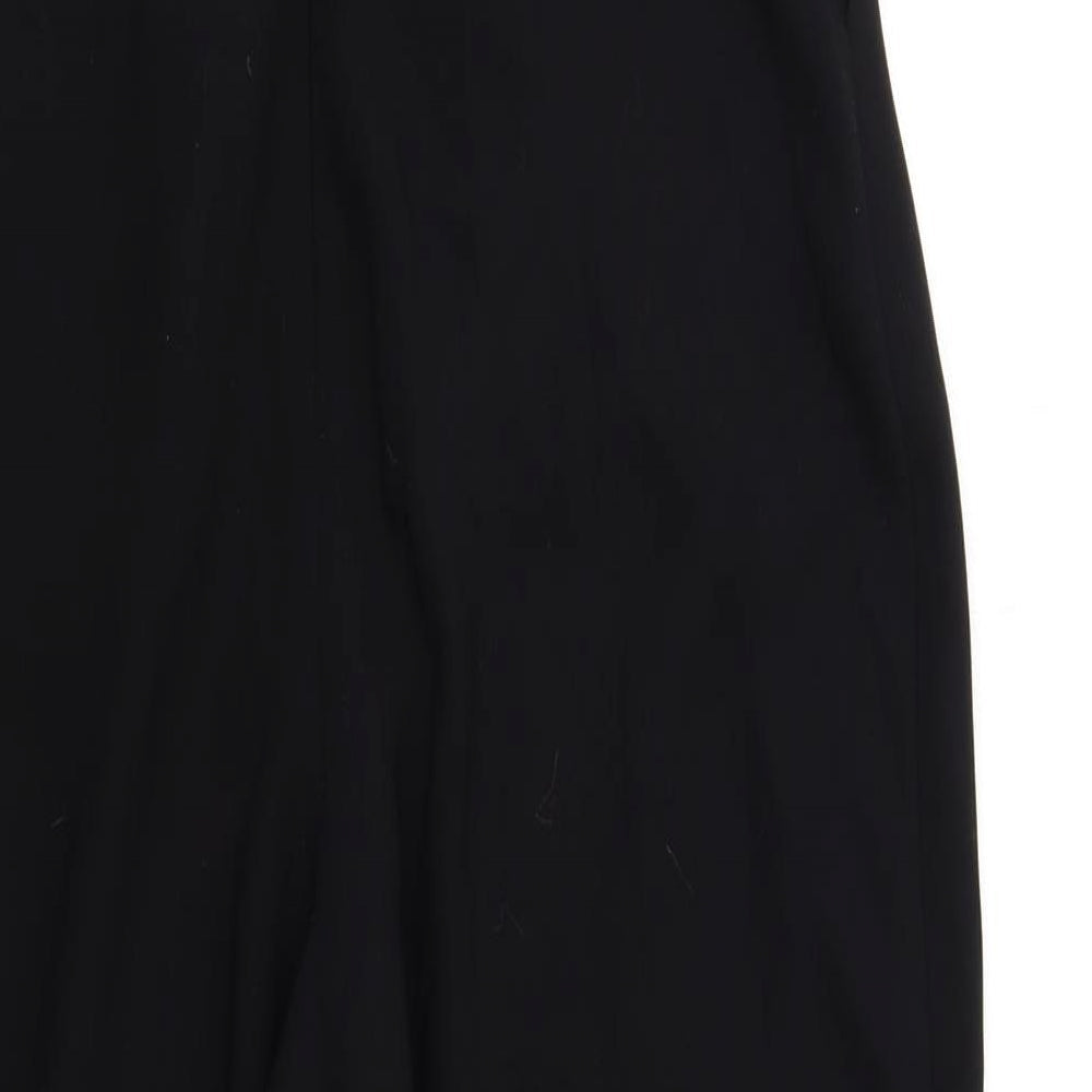 Topshop Womens Black Polyester Jumpsuit One-Piece Size 8 L29 in Zip