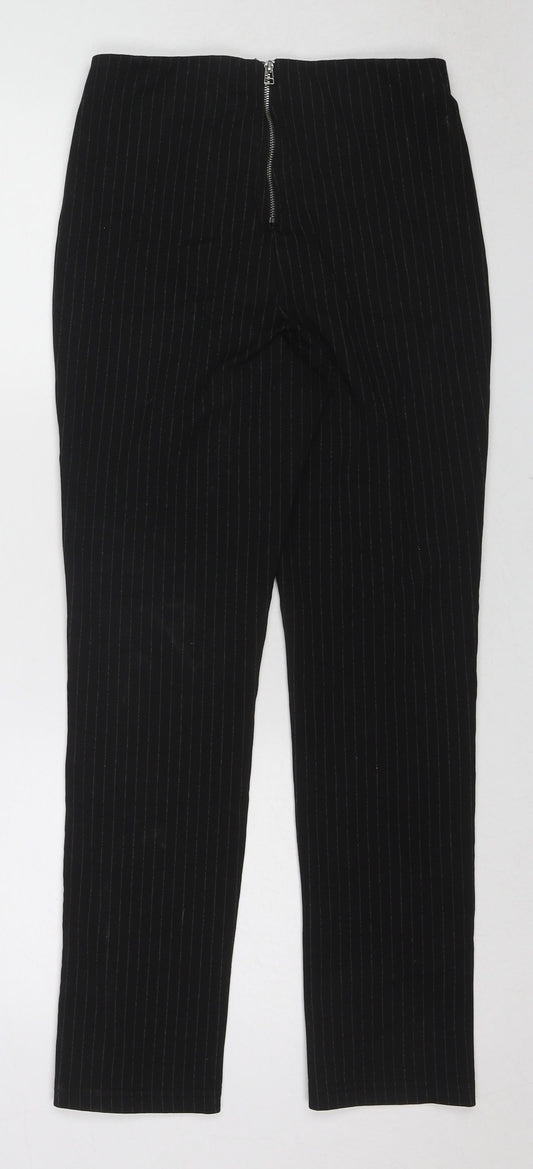 Womens UK Size S H&M Regular Fit Black Trousers