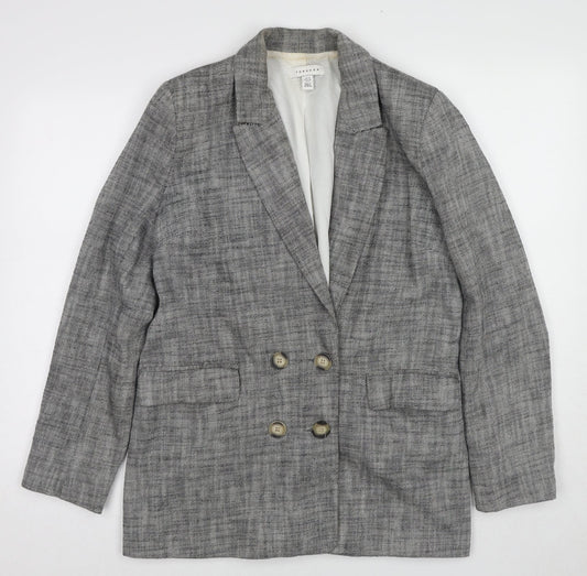 Womens UK Size 10 Topshop Black Jacket