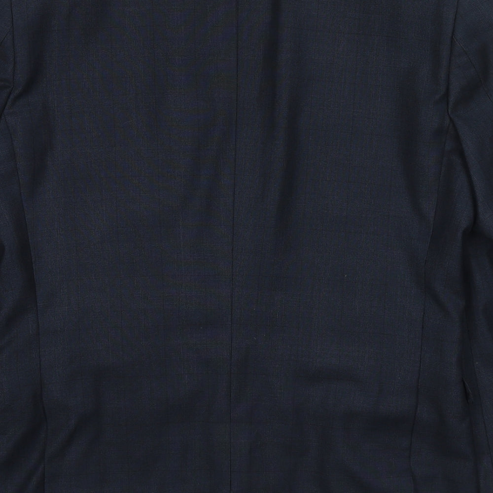 Mens UK Size 38 One Six 5ive Regular Blue Suit Jacket