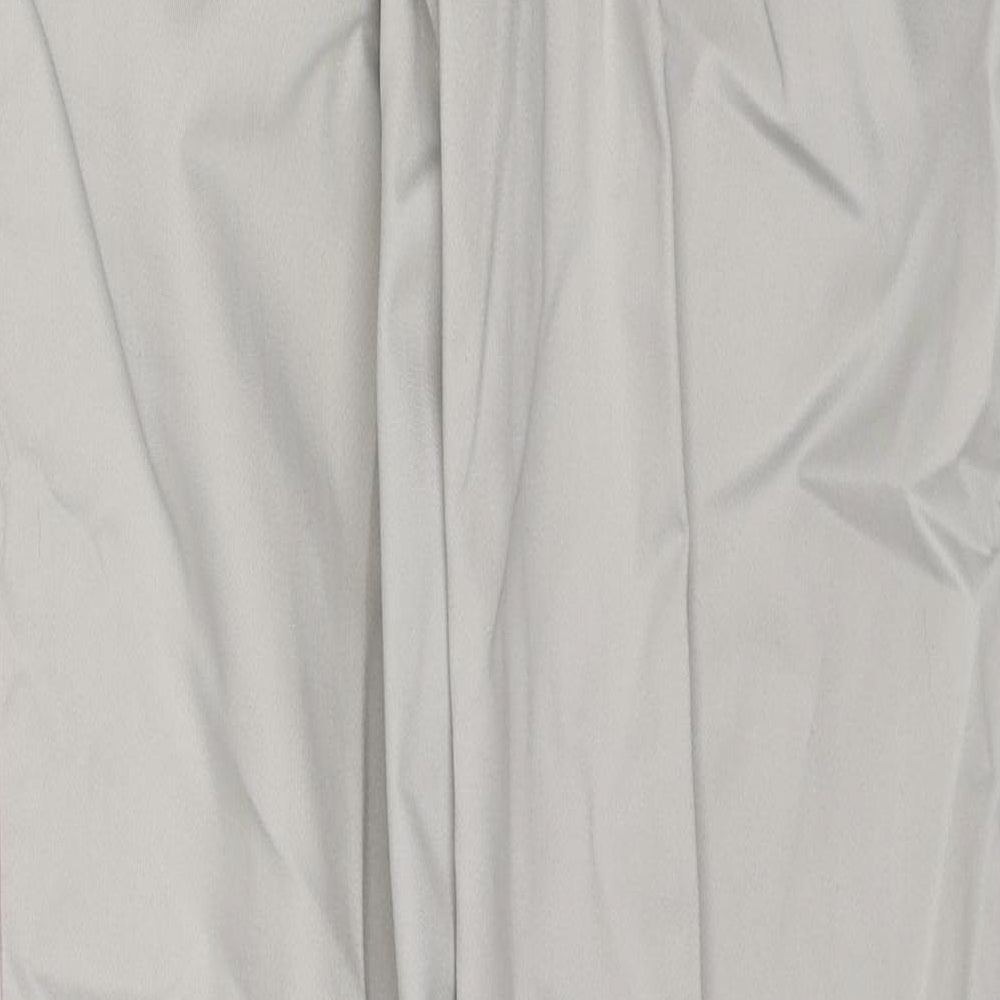 DASH Womens Beige Polyester Trousers Size M L33 in Regular - Pink Piping Detail