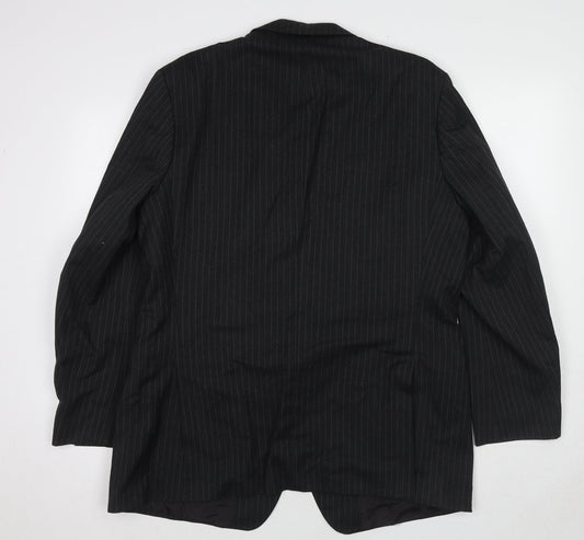 Mens UK Size 44 St Michael Regular Black Suit Jacket