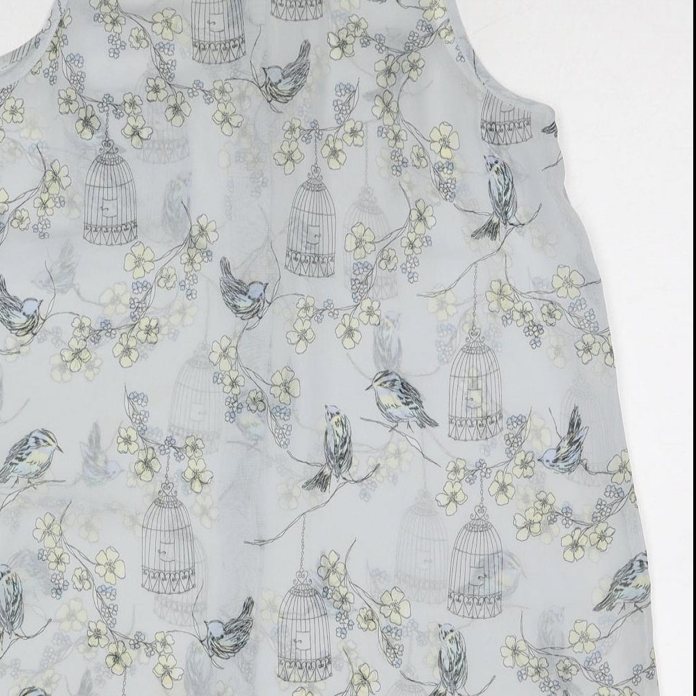 Womens UK Size 12 Dorothy Perkins Multicoloured Basic Button-Up