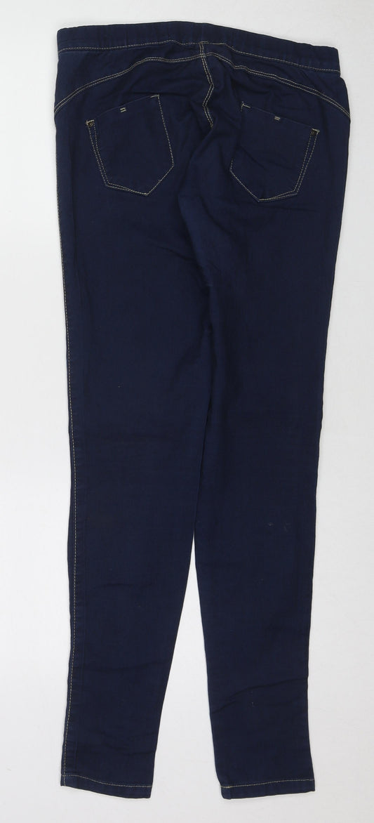 Denim & Co. Womens Blue Cotton Jegging Jeans Size 10 L31 in Regular