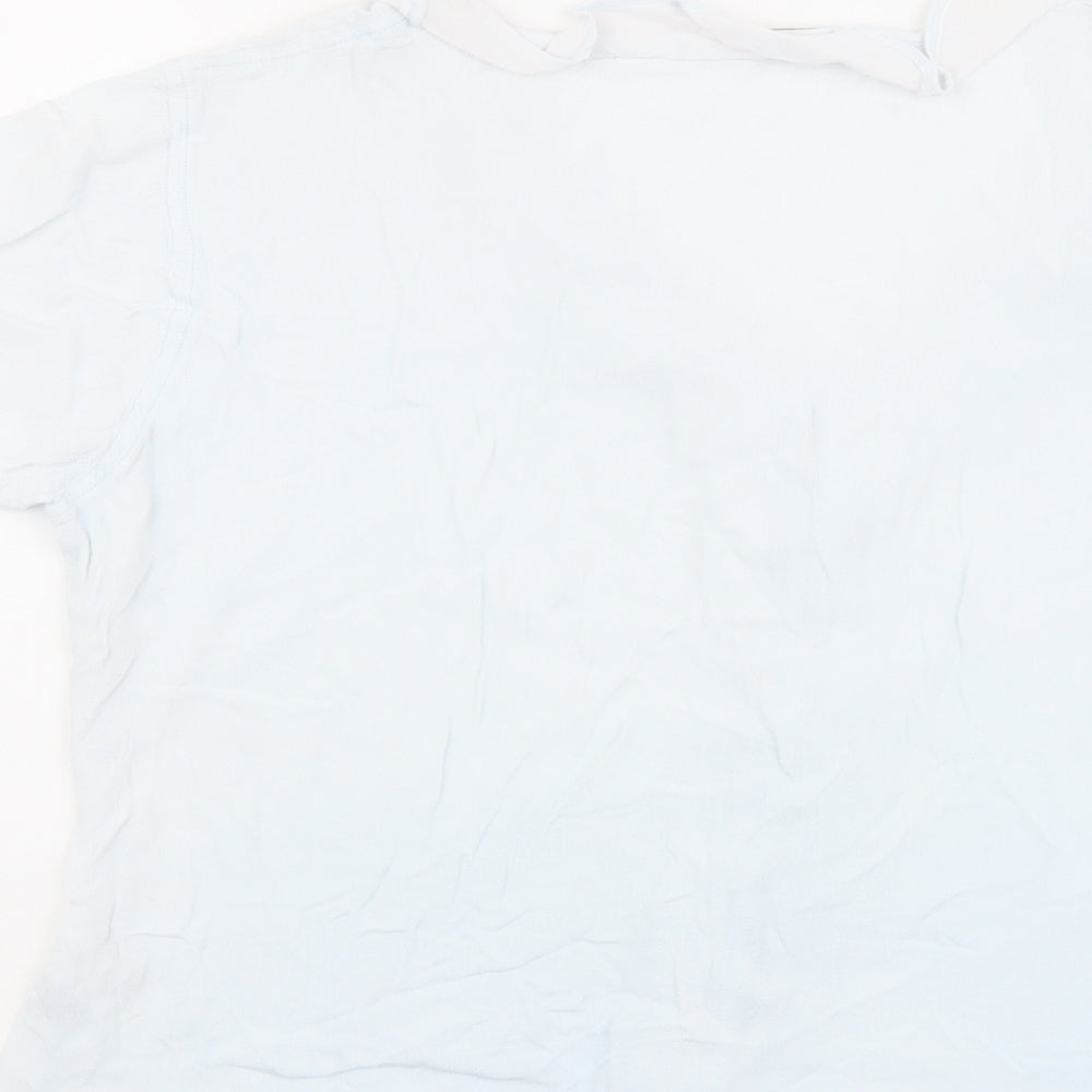 Womens UK Size 16 Marks and Spencer Blue Basic Button-Up