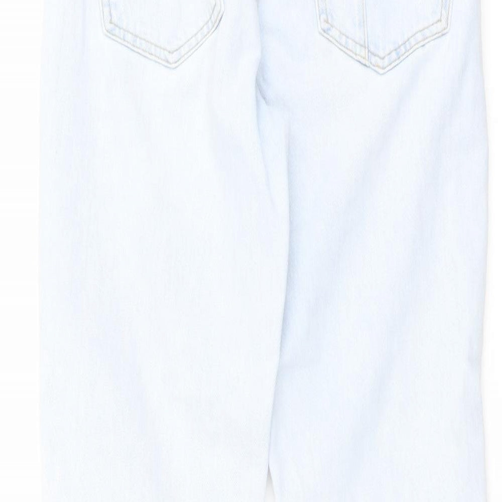 River Island Womens Blue Cotton Tapered Jeans Size 8 L27 in Regular Button