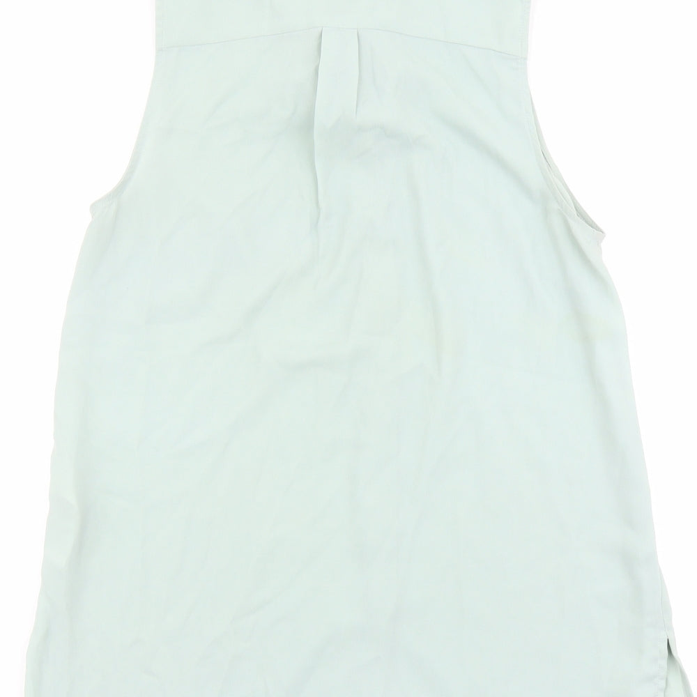 Womens UK Size 10 New Look Green Basic Button-Up