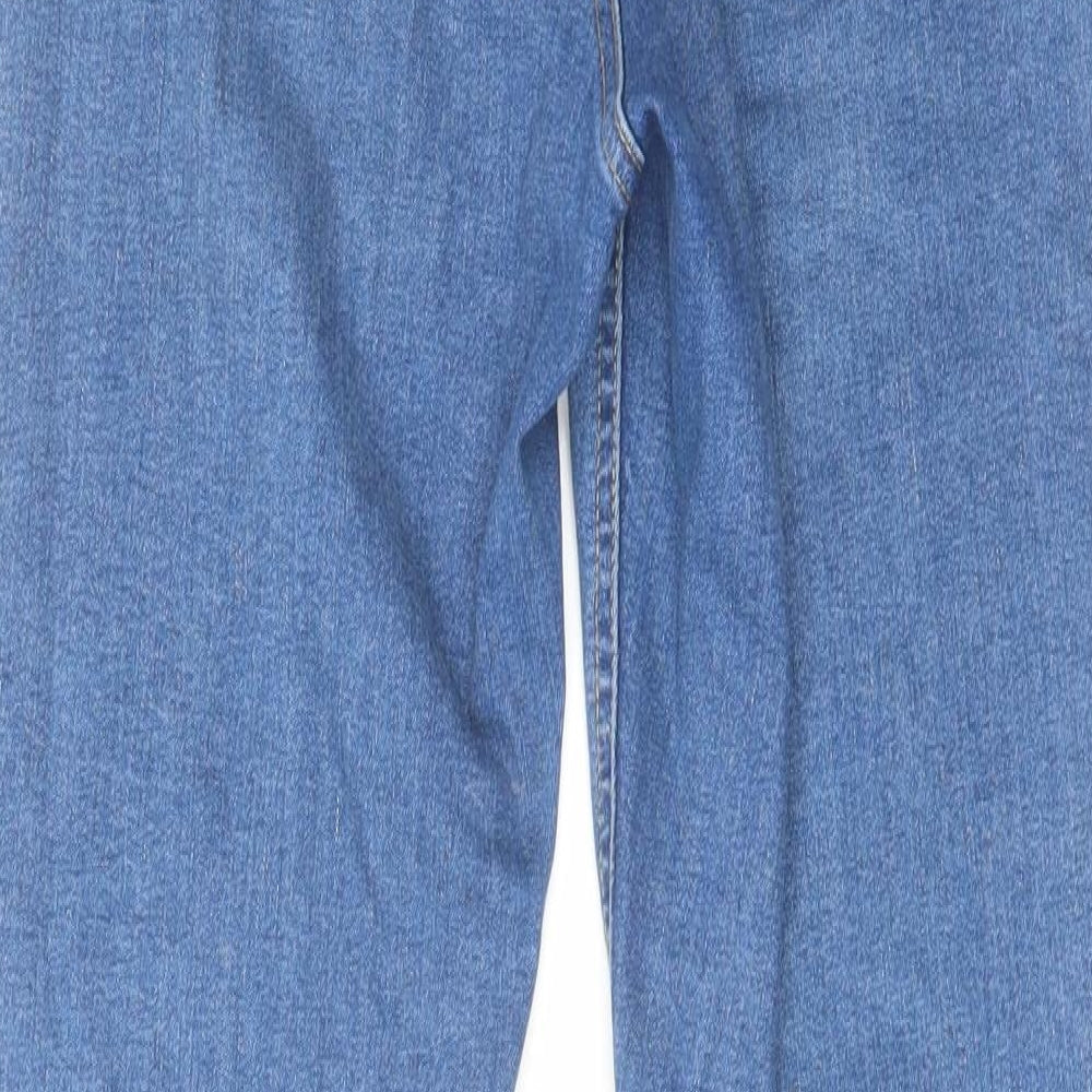 Dorothy Perkins Womens Blue Cotton Skinny Jeans Size 8 L27 in Regular Zip