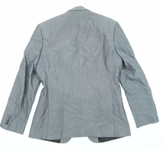 Mens UK Size 40 Limehaus Regular Grey Suit Jacket