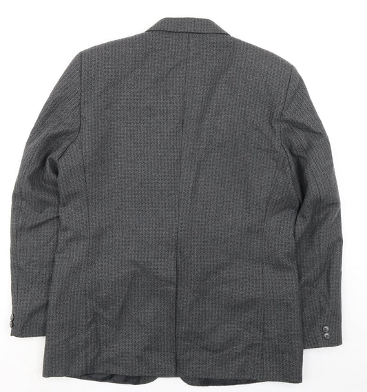 Mens UK Size 42 Classic Regular Grey Suit Jacket