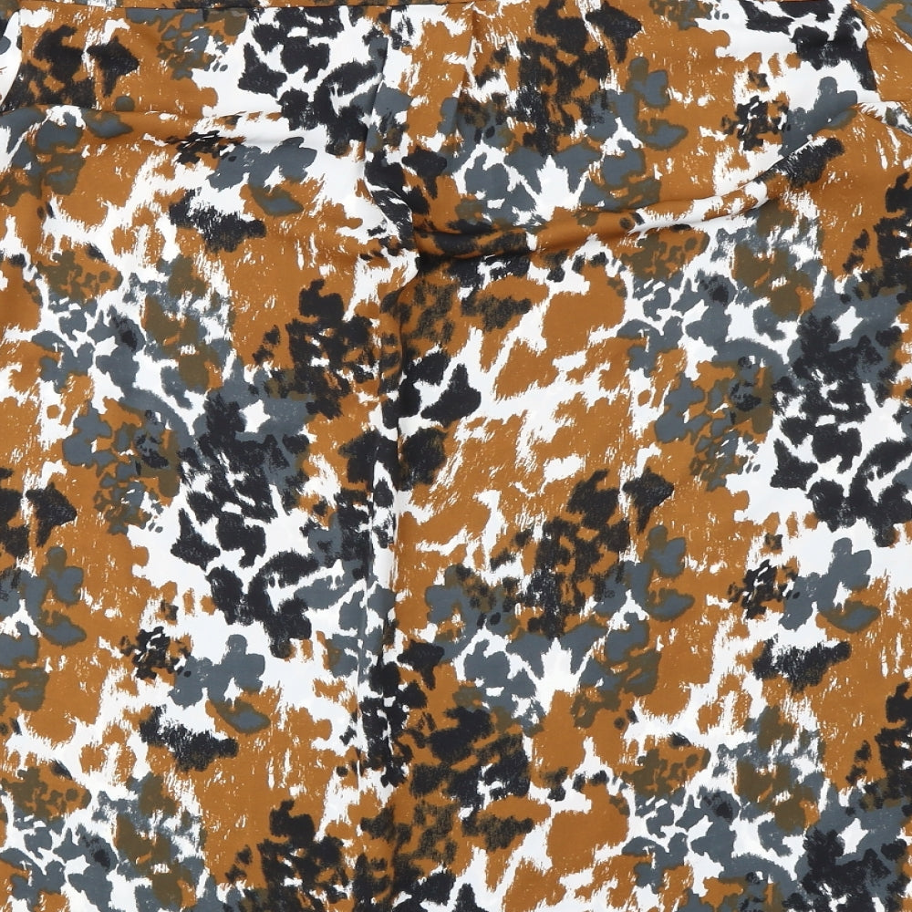 Autograph Womens Multicoloured Geometric Polyester Basic Blouse Size 16 Round Neck