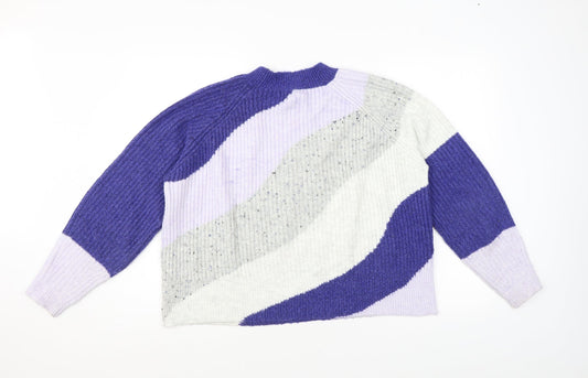 Womens UK Size M Marks and Spencer Blue Pullover Jumper