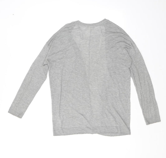 Womens UK Size S H&M Grey Cardigan Jumper