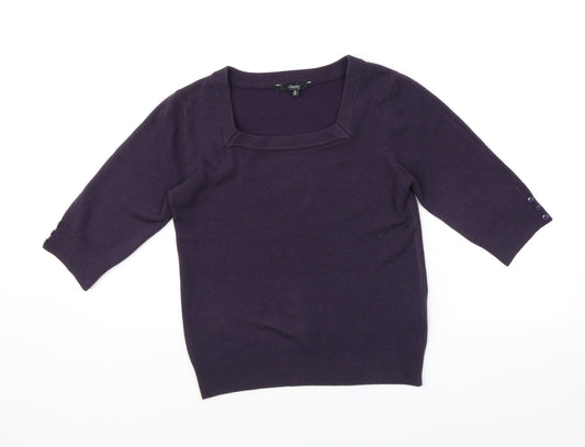 Womens UK Size 14 Classics Purple Pullover Jumper