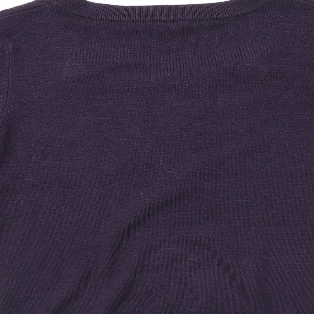 Womens UK Size 14 Classics Purple Pullover Jumper