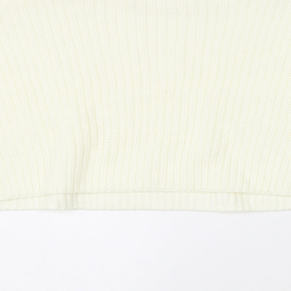 Womens UK Size S Missguided White Pullover Jumper