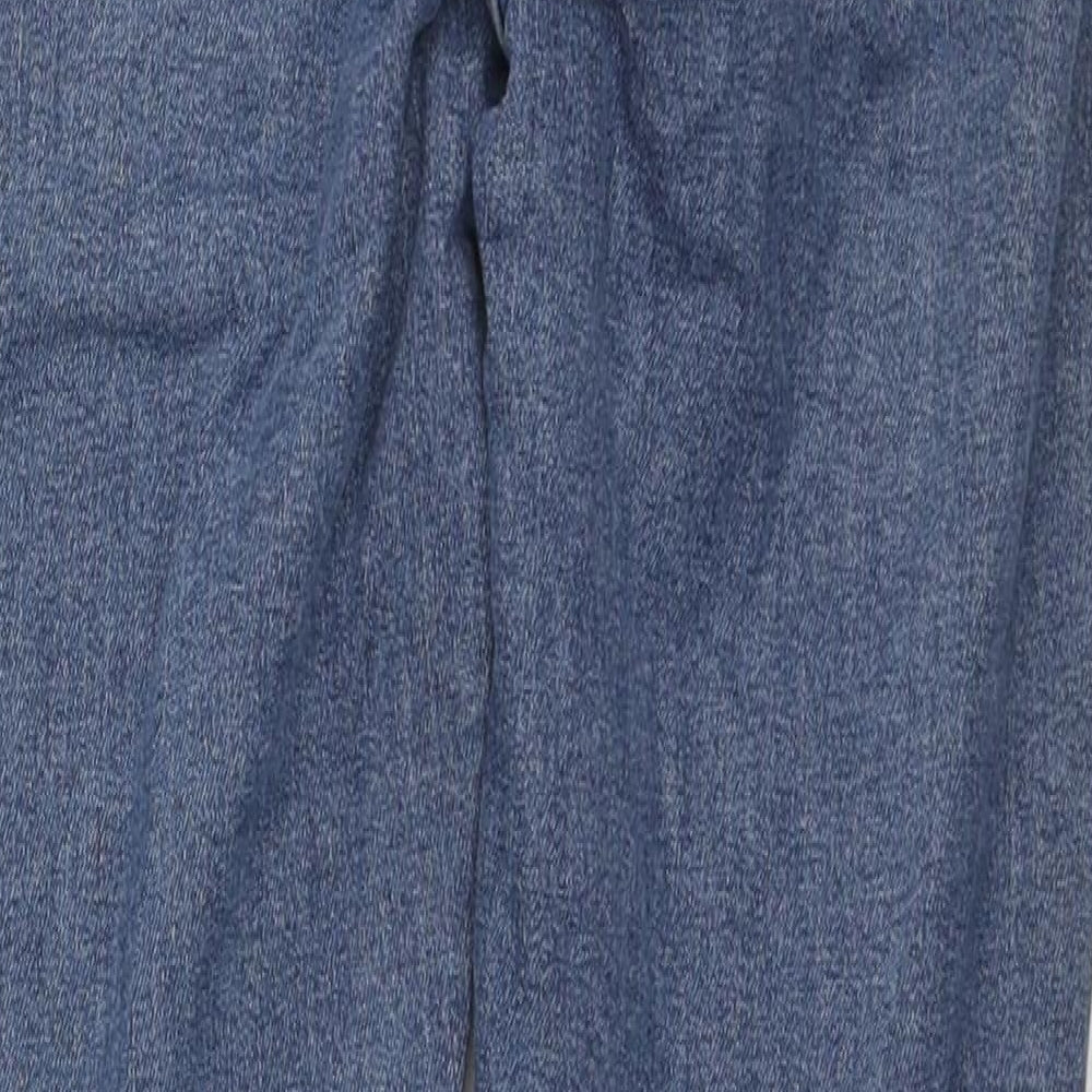 Topshop Womens Blue Cotton Skinny Jeans Size 28 in L32 in Regular Zip
