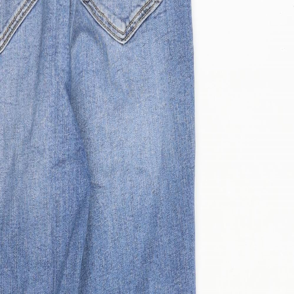 Zara Womens Blue Cotton Skinny Jeans Size M L28 in Regular Zip