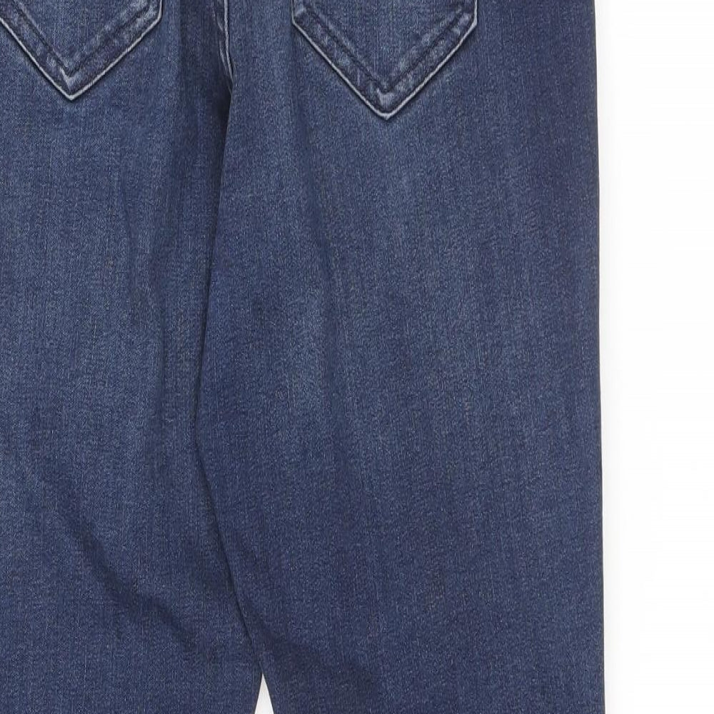 Gap Womens Blue Herringbone Cotton Skinny Jeans Size 30 in L29 in Regular Zip