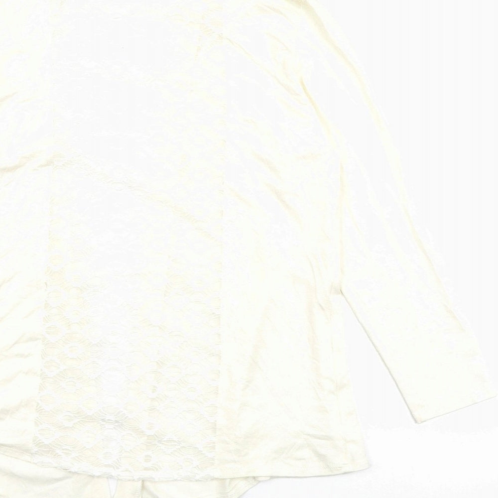 Womens UK Size 12 Saloos Ivory Basic Blouse