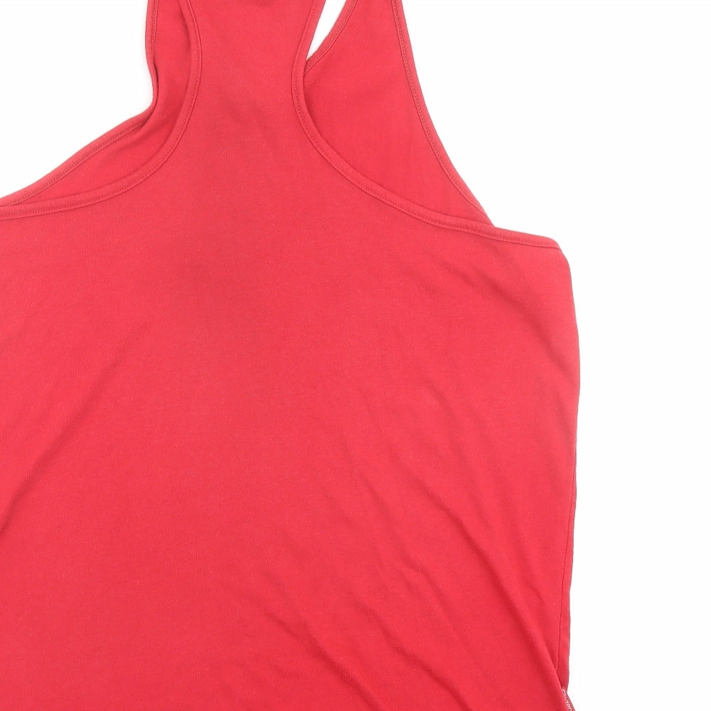 Slazenger Mens Red Polyester T-Shirt Size XL Round Neck