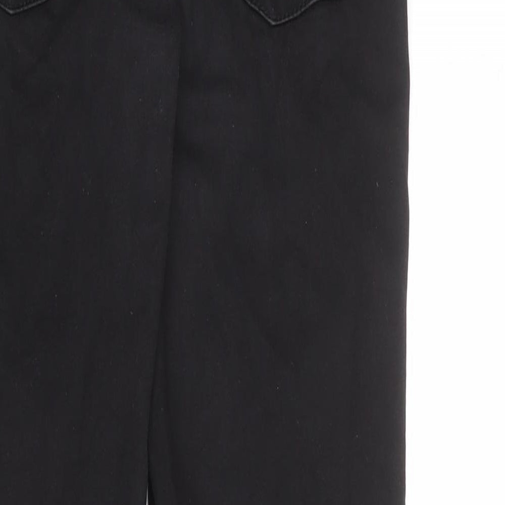 Denim & Co. Womens Black Cotton Skinny Jeans Size 10 L28 in Regular Zip