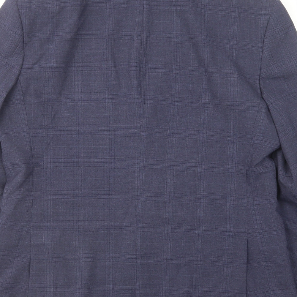 Mens UK Size 40 Marks and Spencer Regular Blue Suit Jacket