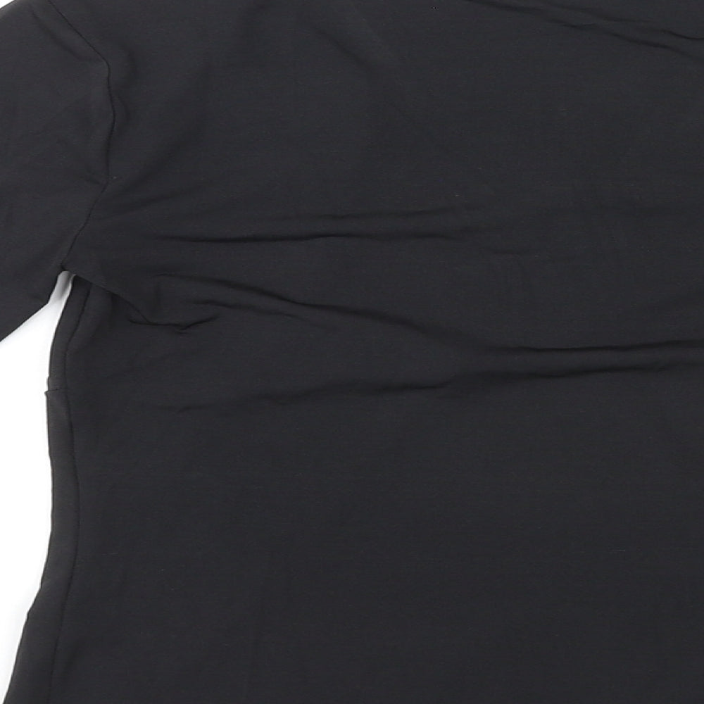 Womens UK Size 10 Jeuvre Black Basic T-Shirt