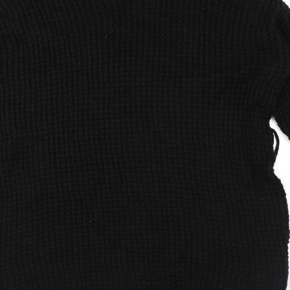 Womens UK Size 12 PRETTYLITTLETHING Black Pullover Jumper