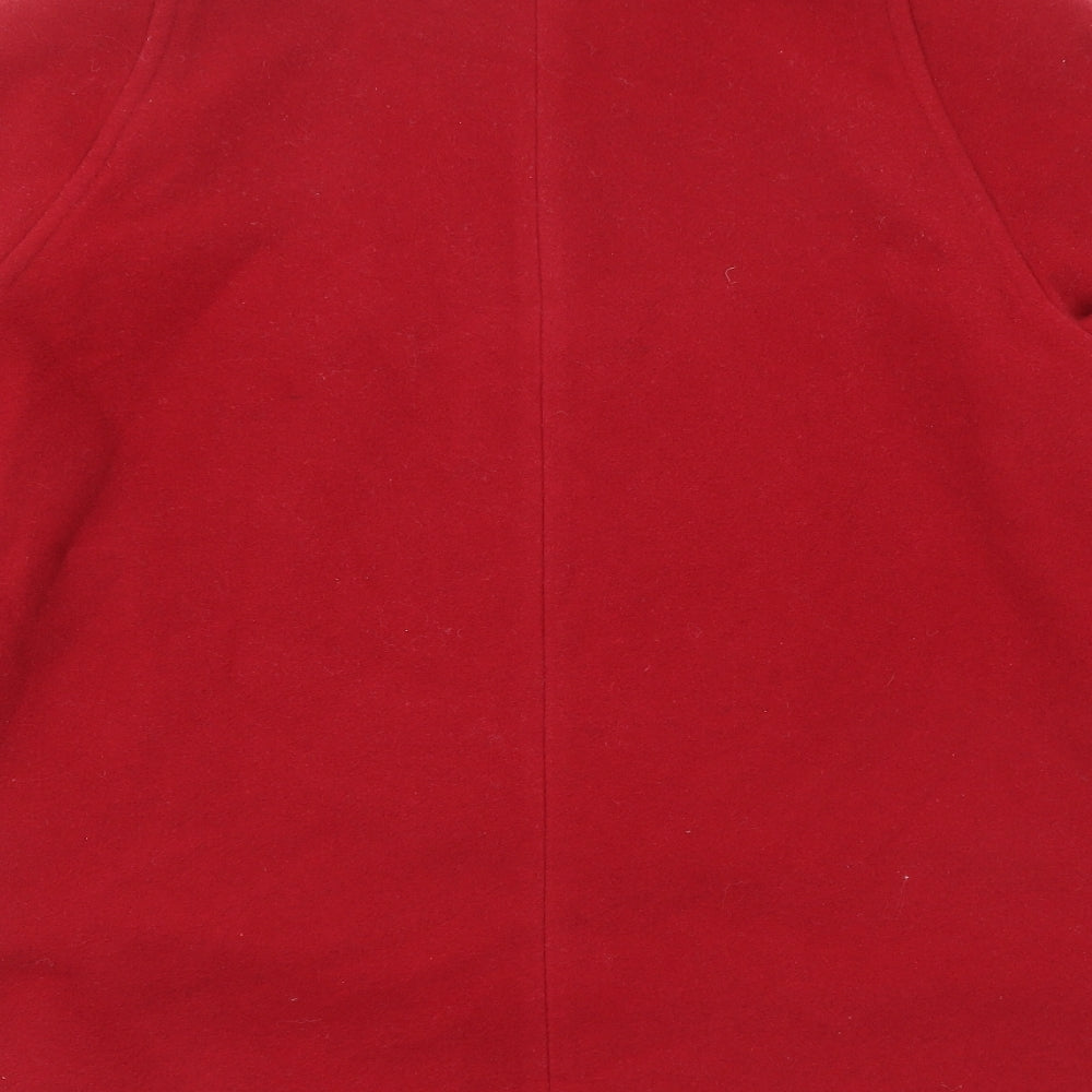 Womens UK Size 16 David Barry Red Overcoat