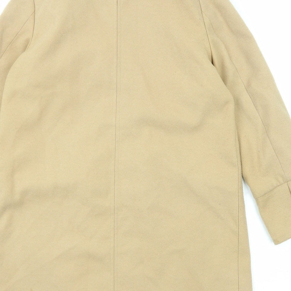 Womens UK Size 10 Topshop Beige Overcoat