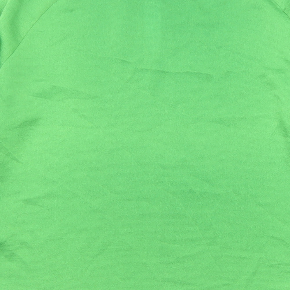 Womens UK Size 8 Marks and Spencer Green Basic Blouse