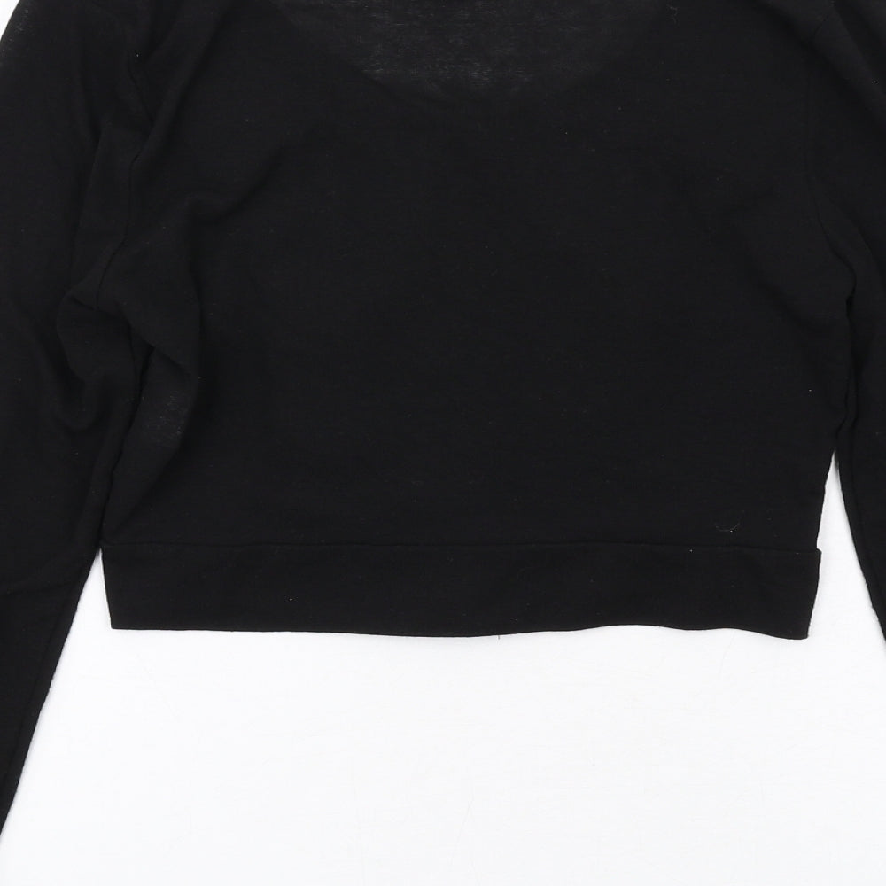 Womens UK Size S Internacionale Black Cardigan Jumper
