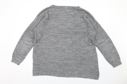 Womens UK Size M H&M Grey Pullover Jumper