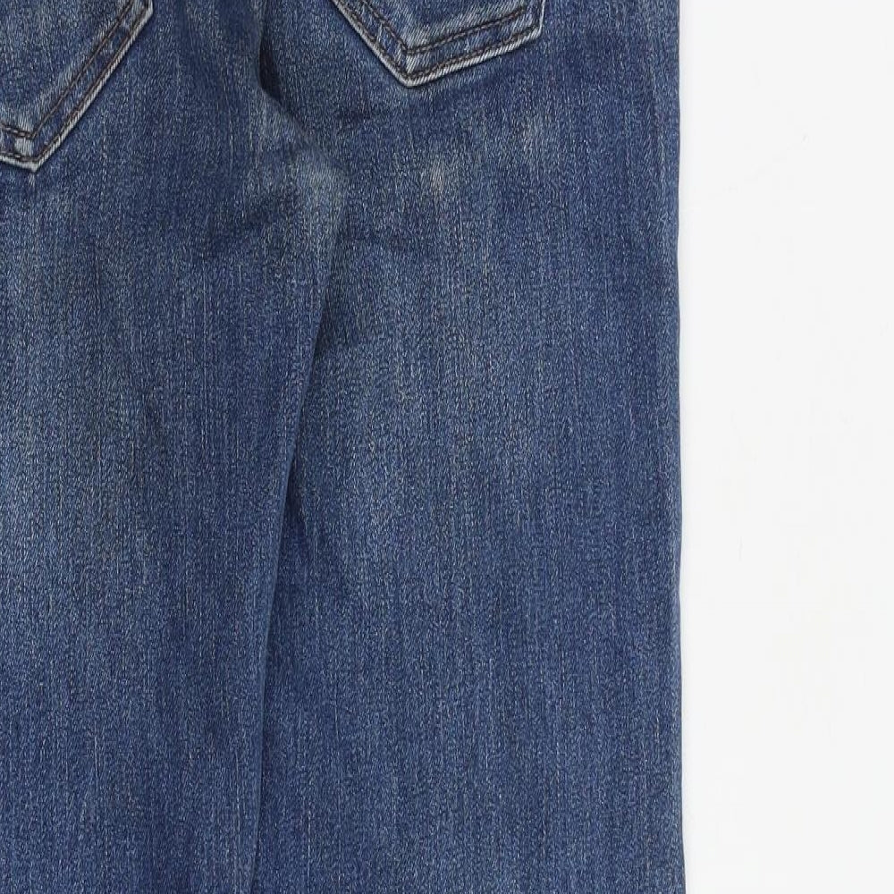 C&A Mens Blue Cotton Straight Jeans Size 32 in L30 in Slim Zip