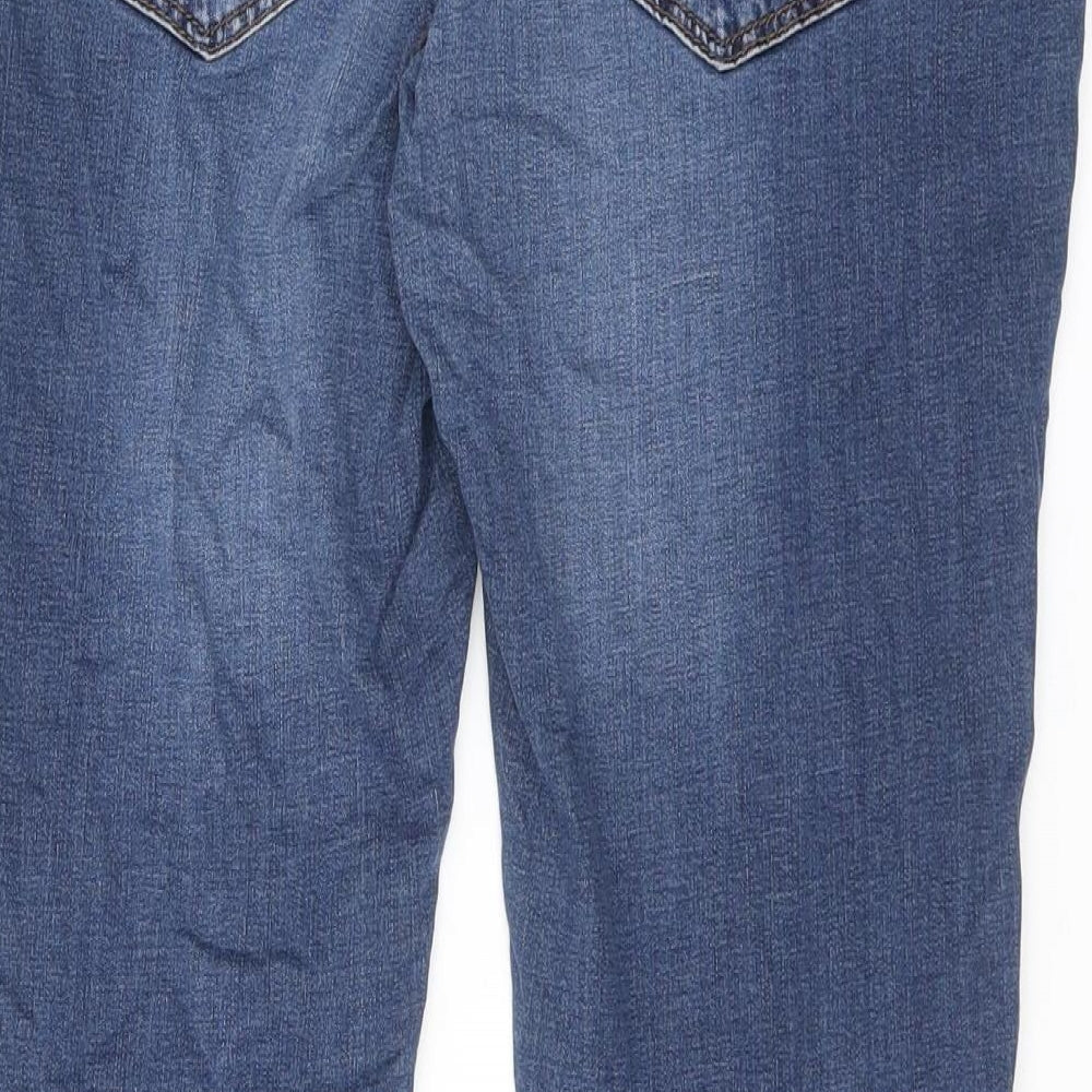 Topshop Womens Blue Cotton Jegging Jeans Size 12 L28 in Relaxed