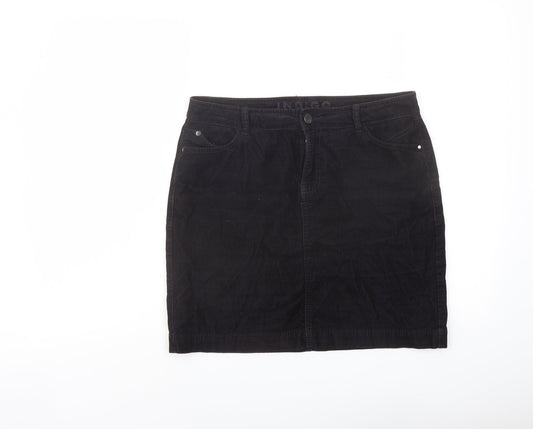 Womens UK Size 10 Indigo A-Line Corduroy Skirt