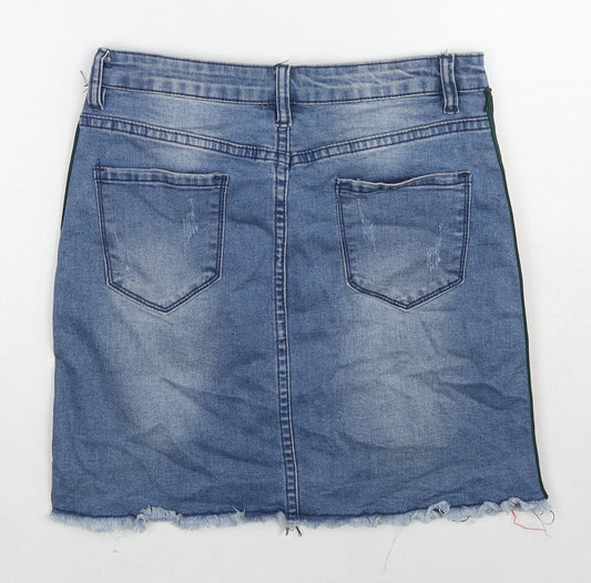 Womens UK Size 10 My Bestiny A-Line Denim Skirt