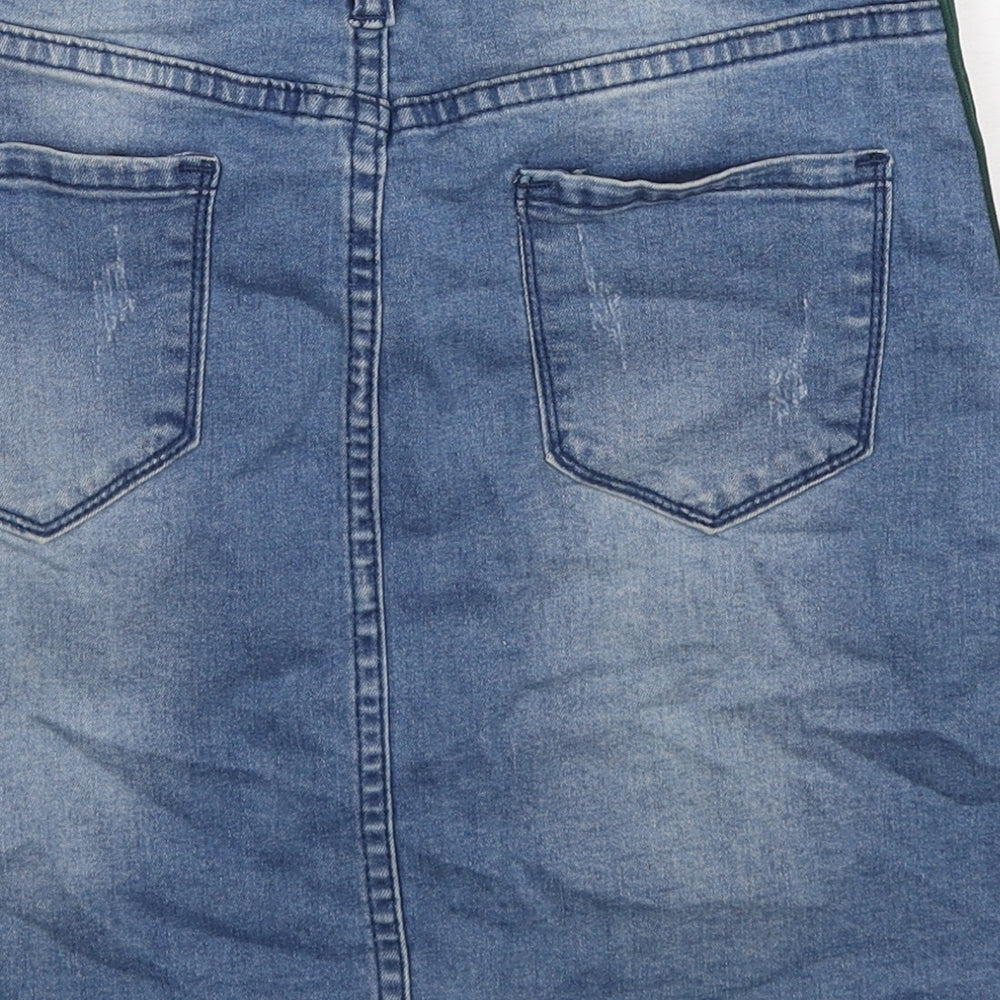 Womens UK Size 10 My Bestiny A-Line Denim Skirt