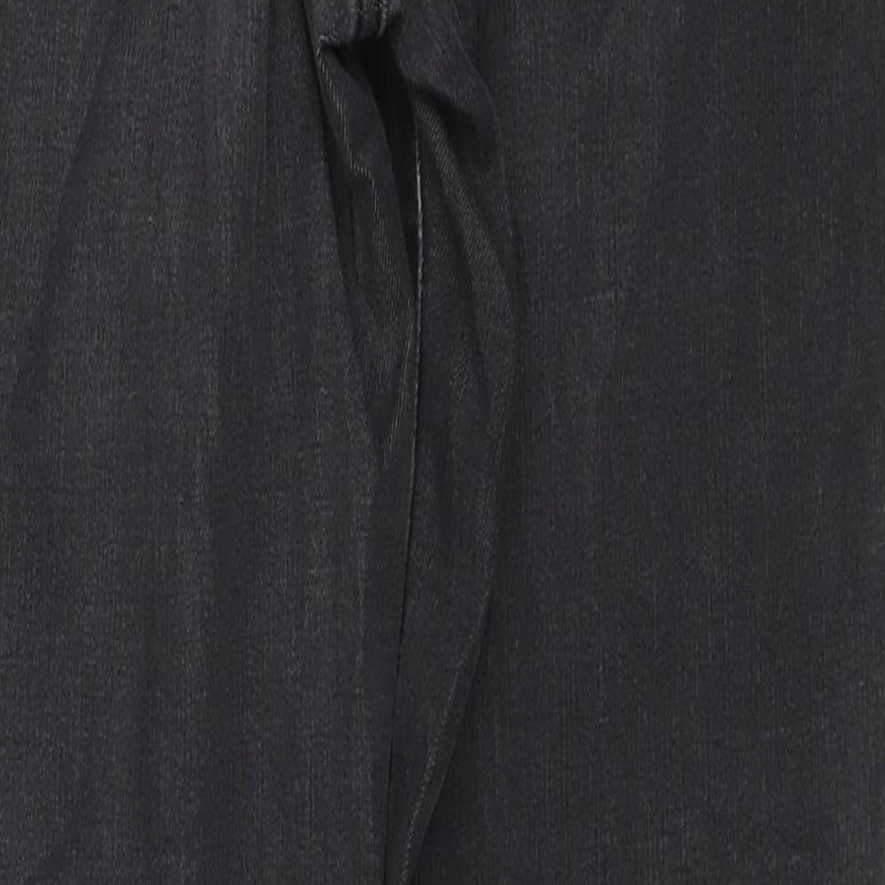 Mark Shale Womens Black Cotton Straight Jeans Size 12 L29 in Regular Zip
