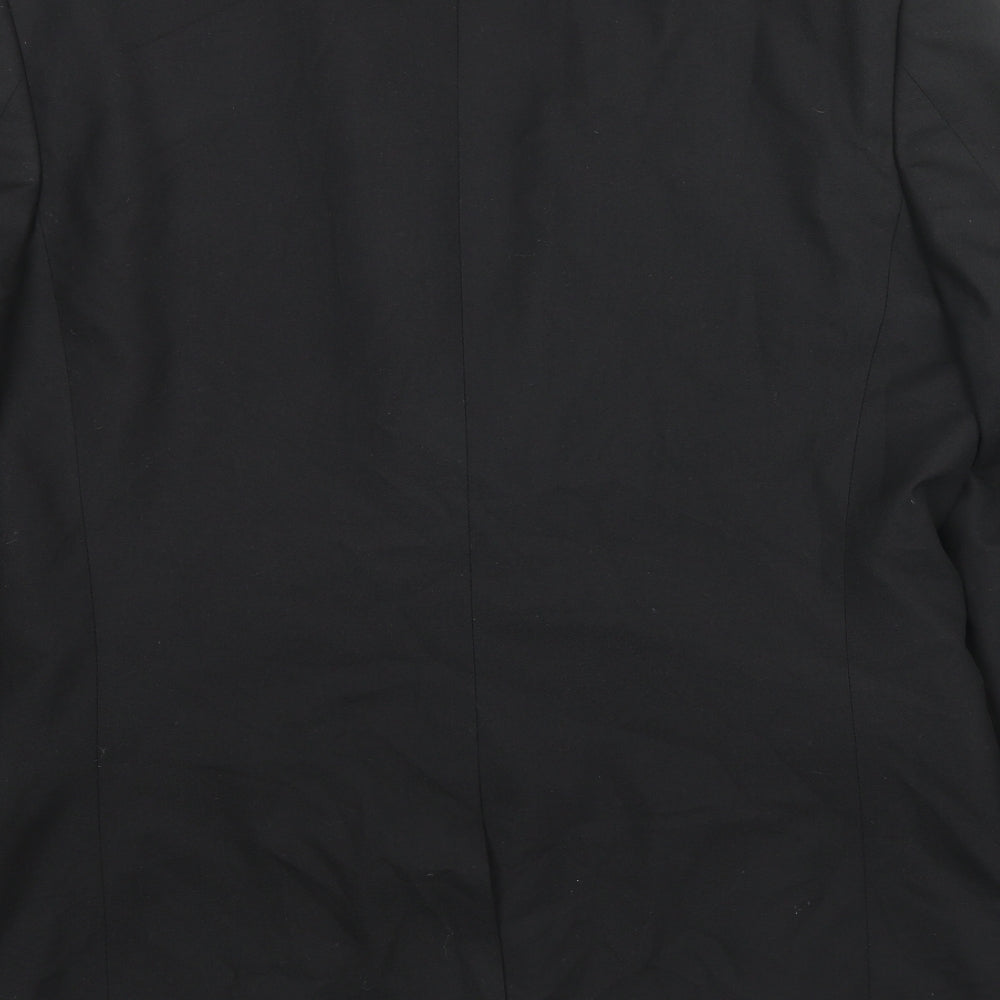 Mens UK Size 42 River Island Regular Black Suit Jacket