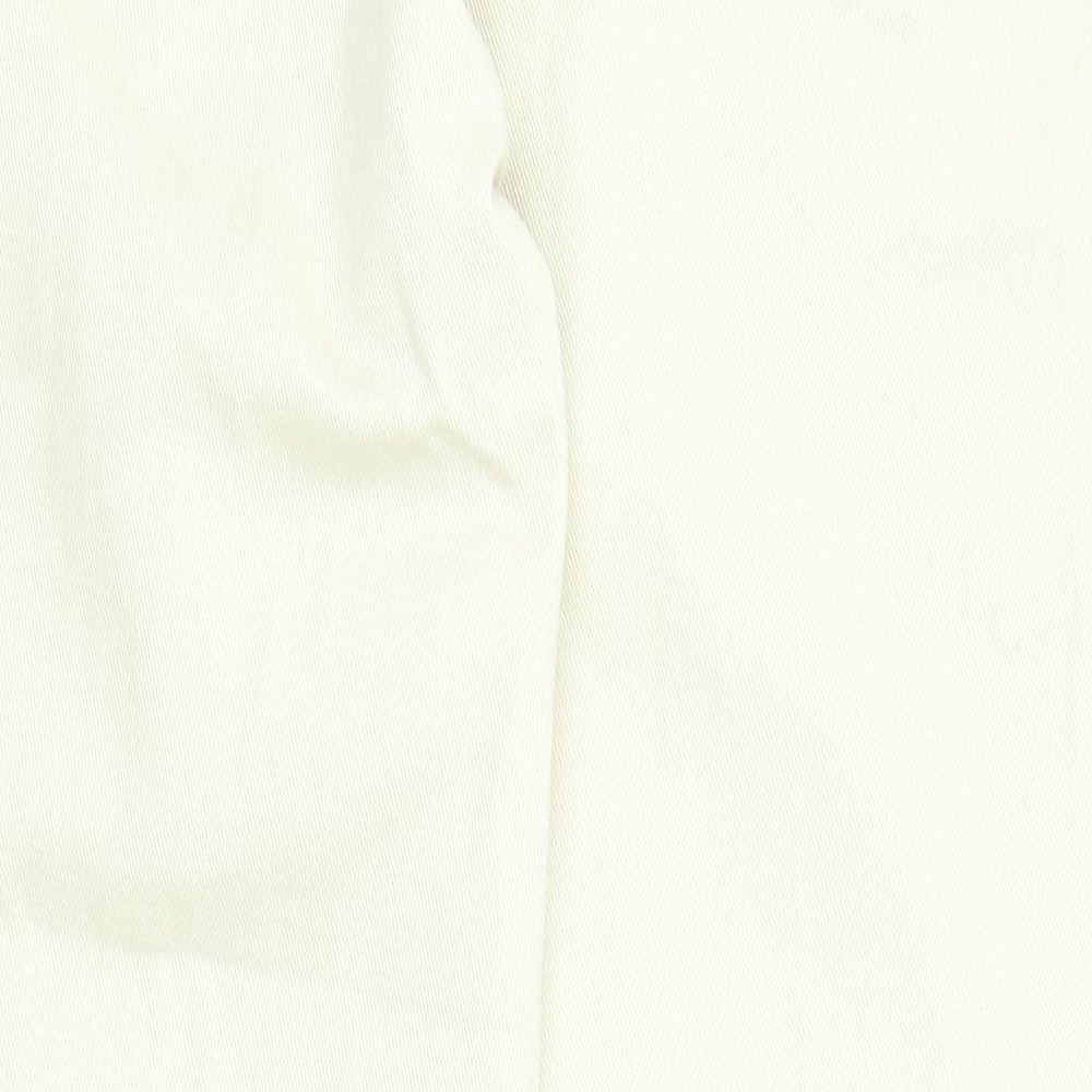 Brooker Girls Beige Cotton Straight Jeans Size 16 Years L29 in Regular Zip