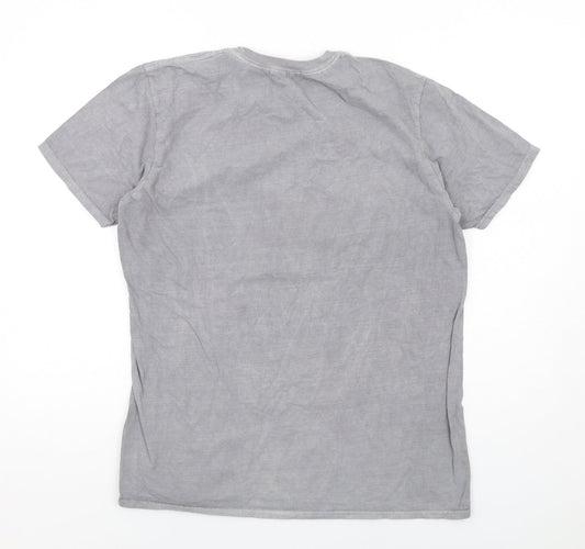 Womens UK Size S Missguided Grey Basic T-Shirt