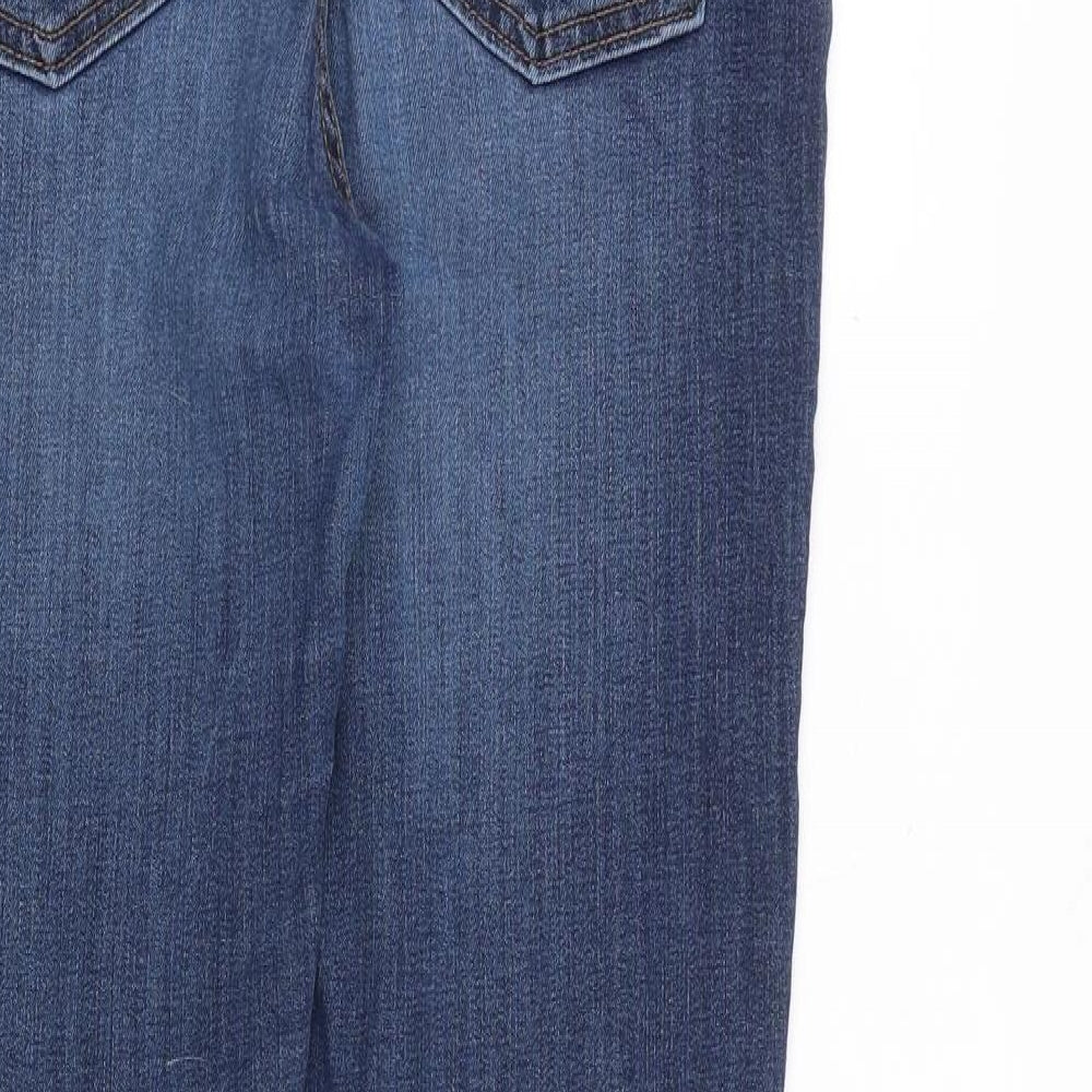 Gap Womens Blue Cotton Straight Jeans Size 32 in L30 in Slim Zip