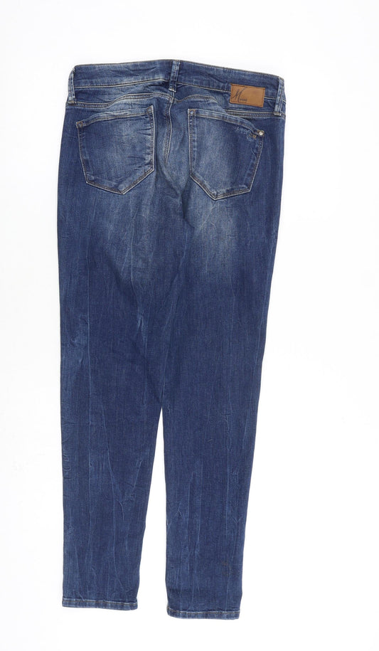 Mavi Jeans Mens Blue Cotton Straight Jeans Size 30 in L30 in Regular Zip